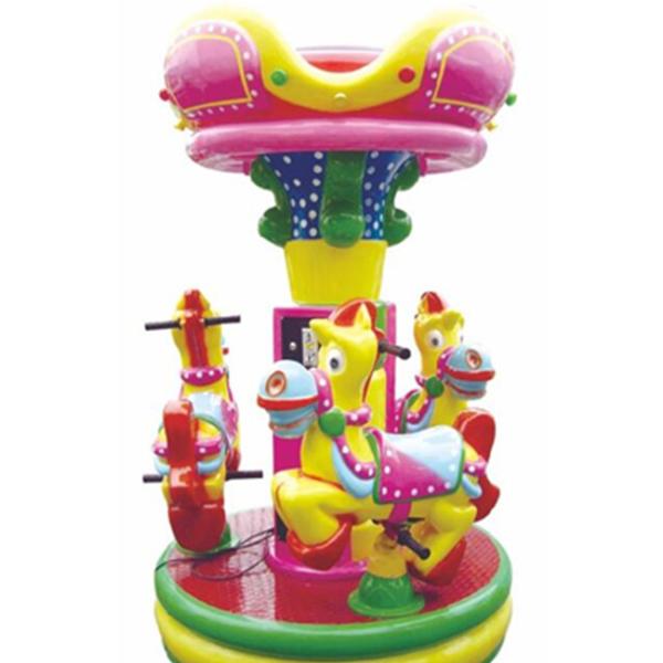 Kiddie horse ride merry-go-round carrousel 6 seats girls game for amusement park