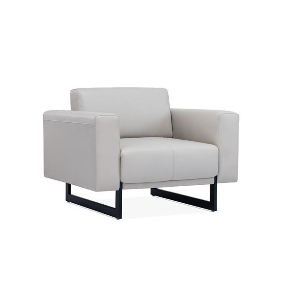 Голубая гостиничная кабинетная приемная кожаный модульный секционный офисный диван