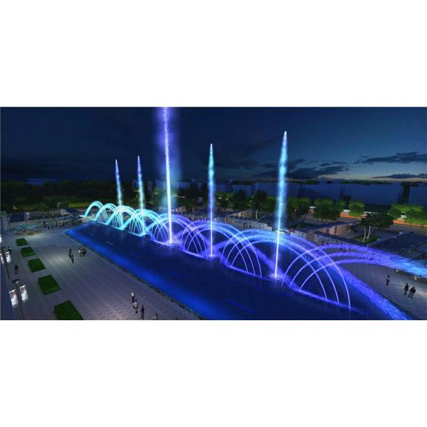 3D Swing Spray Digital Nozzle Большой озерный фонтан Воды Техническая поддержка