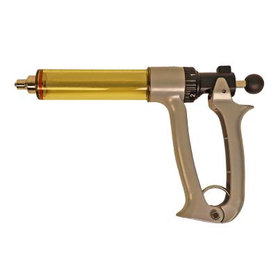 50ML Semi Automatic Livestock Syringe, 5 Gears Adjustable Continuous Repeating Syringe, Suitable for Farm Ranch Cattle Cow Horse Goat Sheep Hog