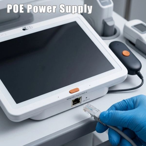 Hospital Bedside Information Tablet with Camera and Privacy Protection