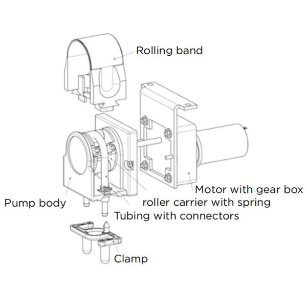 Drenagem do condensado de Alemanha Thomas Peristaltic Pump 20251357 para o analisador de gás