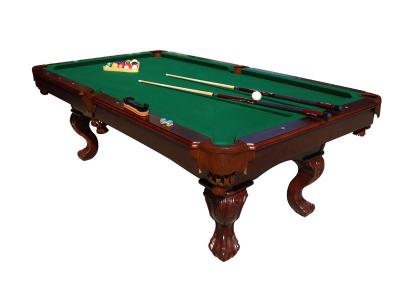 Deluxe Full Size Wood Pool Table , 8FT Solid Wood Home Billiards Table
