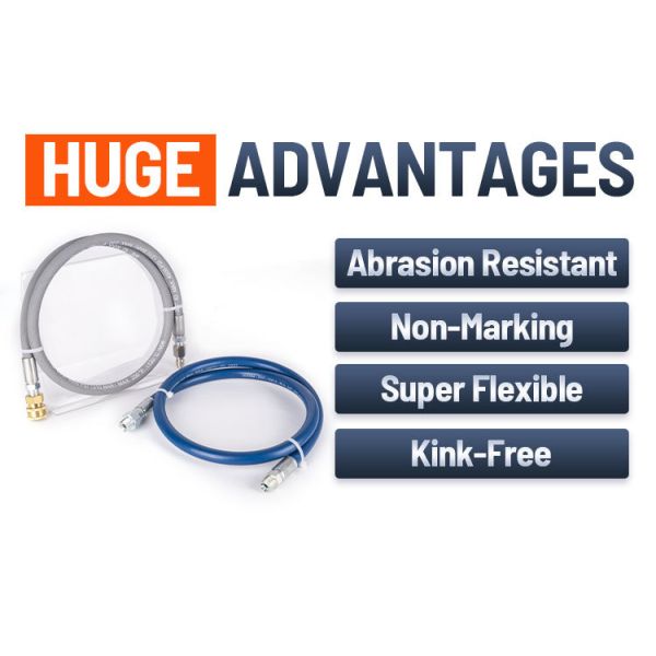 4000 PSI Hot Water Resistant High Pressure Washer Hose with 1/4