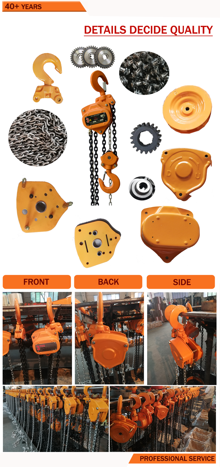 Приостанавливанный подъем цепного шкива крюка безопасности ремонта автомобилей