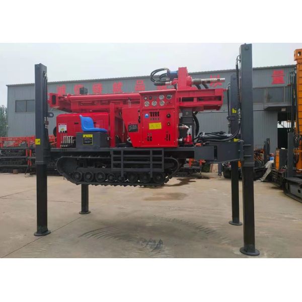 Diesel Engine Customized 350meters Pneumatic Borewell Machine Water Well Drilling