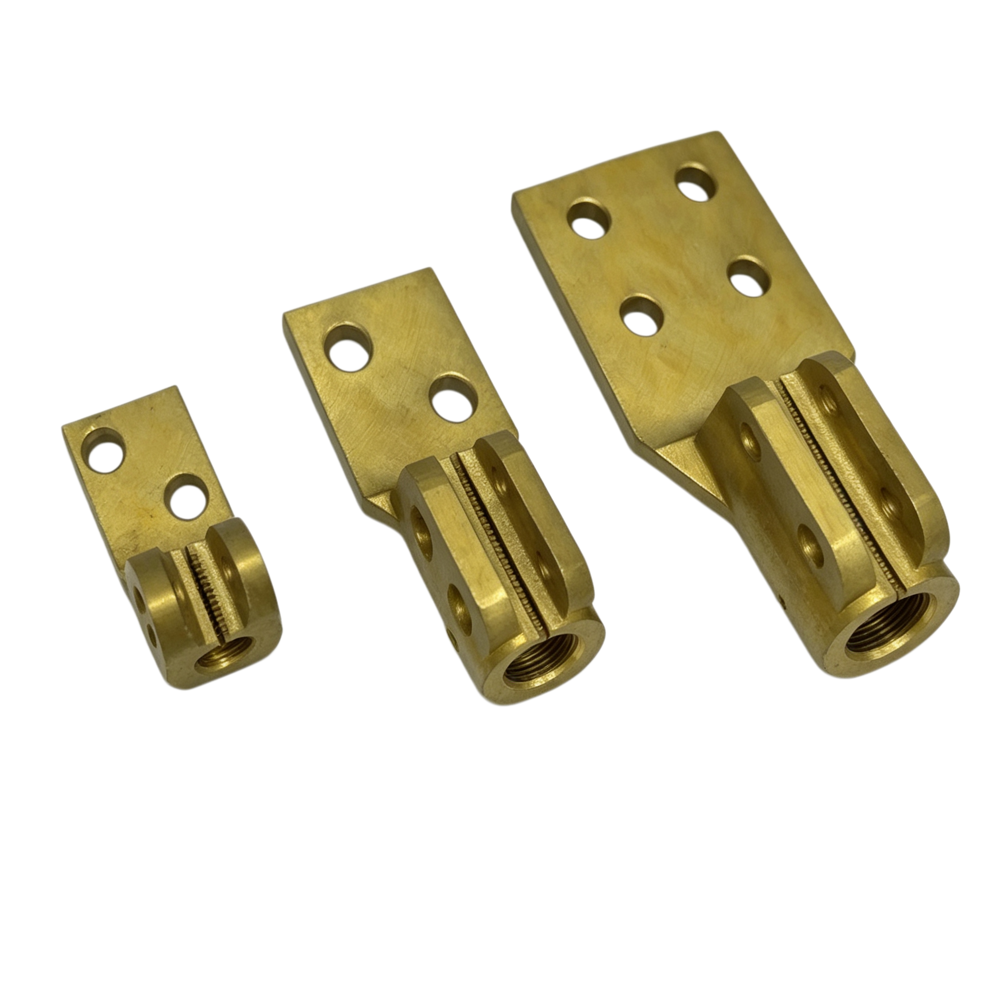 Custom Brass Transformer Threaded Cable Lug with High Conductivity Brass Material and Precision Threaded Design for Corrosion Resistant Performance