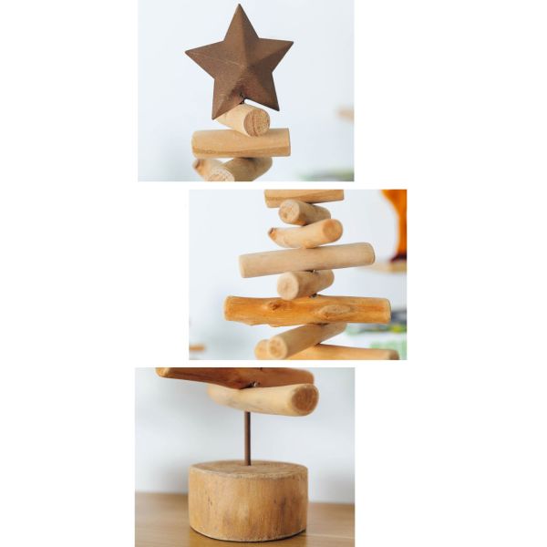 Custom Printing Artificial Xmas Trees Mini Wooden Decoration for Home Decor Christmas Tree