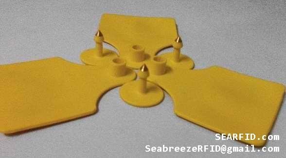 RFID animal ear tag, Cow, Sheep, Pig, Rabbit, Pet ear tag, Animal identification ear tag, ISO11784, ISO11785, FDX-B