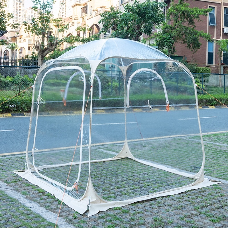 Branding Custom Viewing Tent Constructed From PVC Fabric Ideal For Outdoor Events Exhibitions And Corporate Promotions
