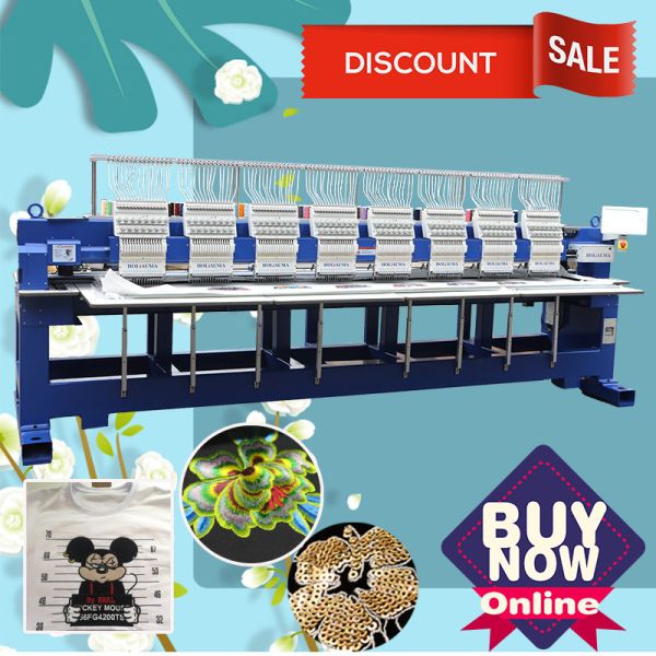 Tajima/swf type computerized embroidery machine best dahao A18 400*450mm industrial embroidery machine for cap/tshirt/fl