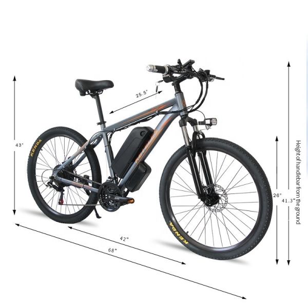 Electric Mountain Bike 26 E-Bike with 48V 13Ah Lithium Battery and Powerful 500W Motor