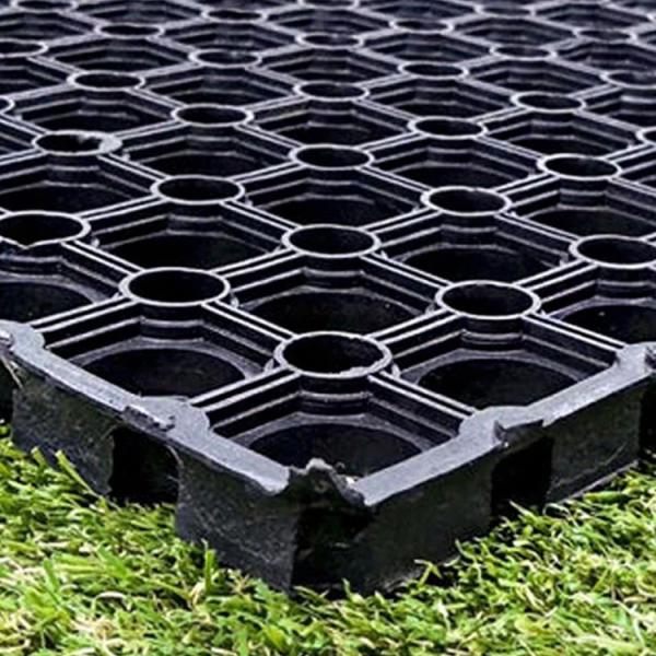 Equestrian Rubber Mats Grass Anti Slip Rubber Mats With Hollow Hole 1 X 1.5m Thick 23mm