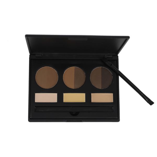 Профессиональный порошок чела доказательства Смудге на черные брови 9 цветов продолжительных