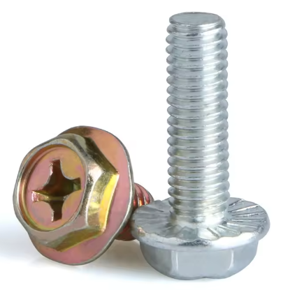 DIN6921 Stainless Steel Zinc Hex Flange Bolt M6 Black Grade 8.8