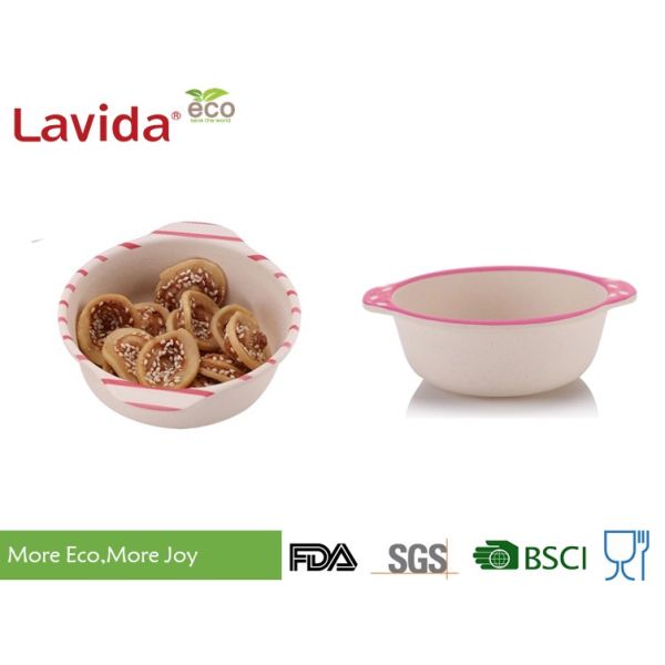 Tasteless Food Safe Bamboo Baby Dinner Set Big Size With Delicate Appearance