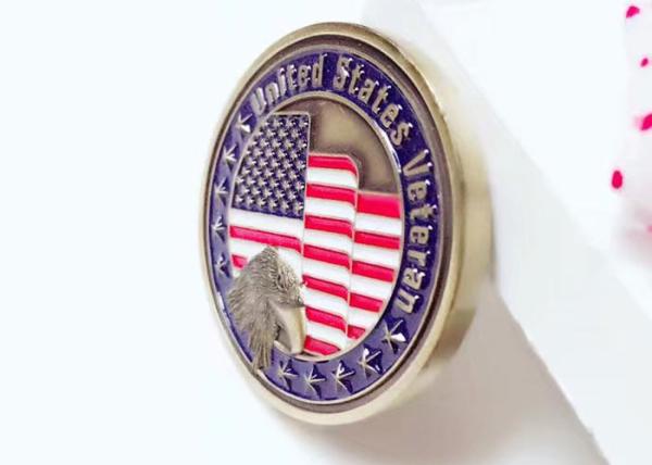 Military Custom Sports Medals United States Veteran Style With Eagle Symbol