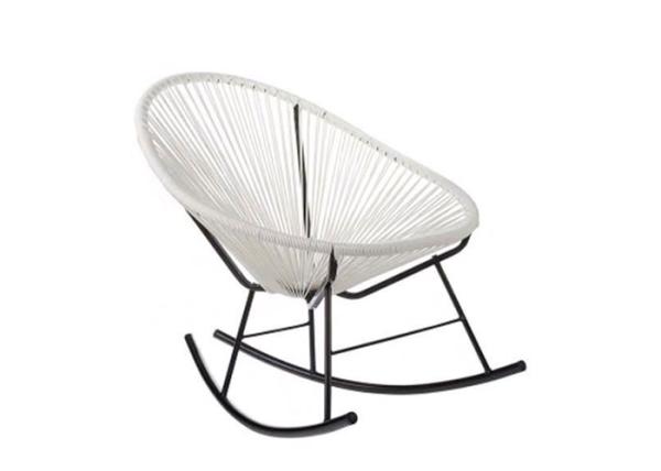 BSCI Approved Outdoor Rattan Rocking Chair Fire Resistant For Bistro