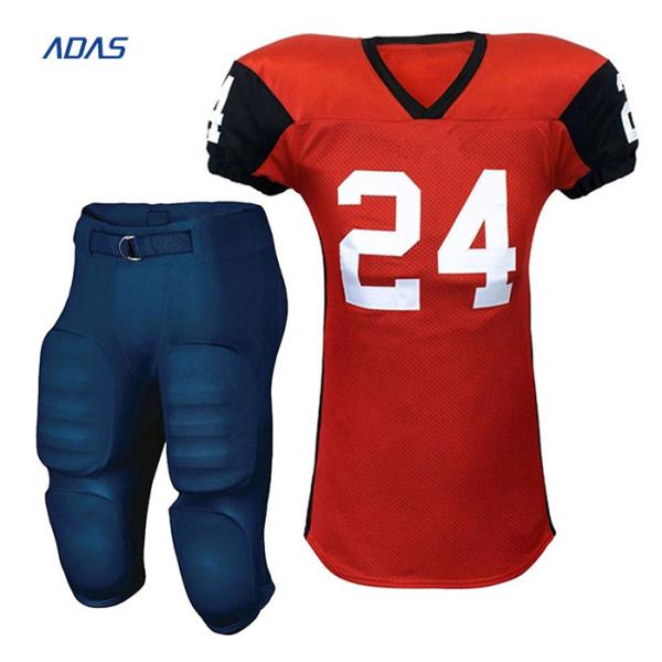 Bulk American Football Training Tops Jersey Shirt Sublimation Anti Shrink