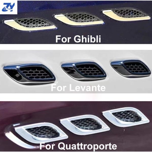Side Air Intake Blade Grille Plastic Side Outlet Vent Mesh Grille for Maserati Ghibli GT