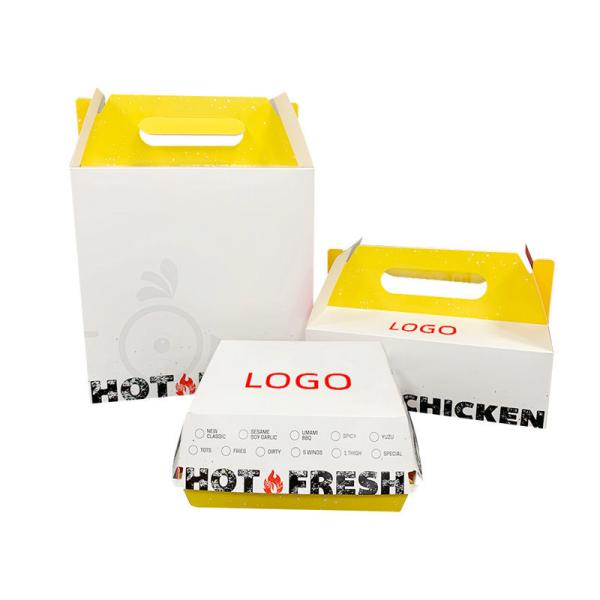 New Style Custom Sized Burger Packing Box Food Grade Printed Corrugated Kraft Paperboard Matt Lamination for Hamburg Packaging