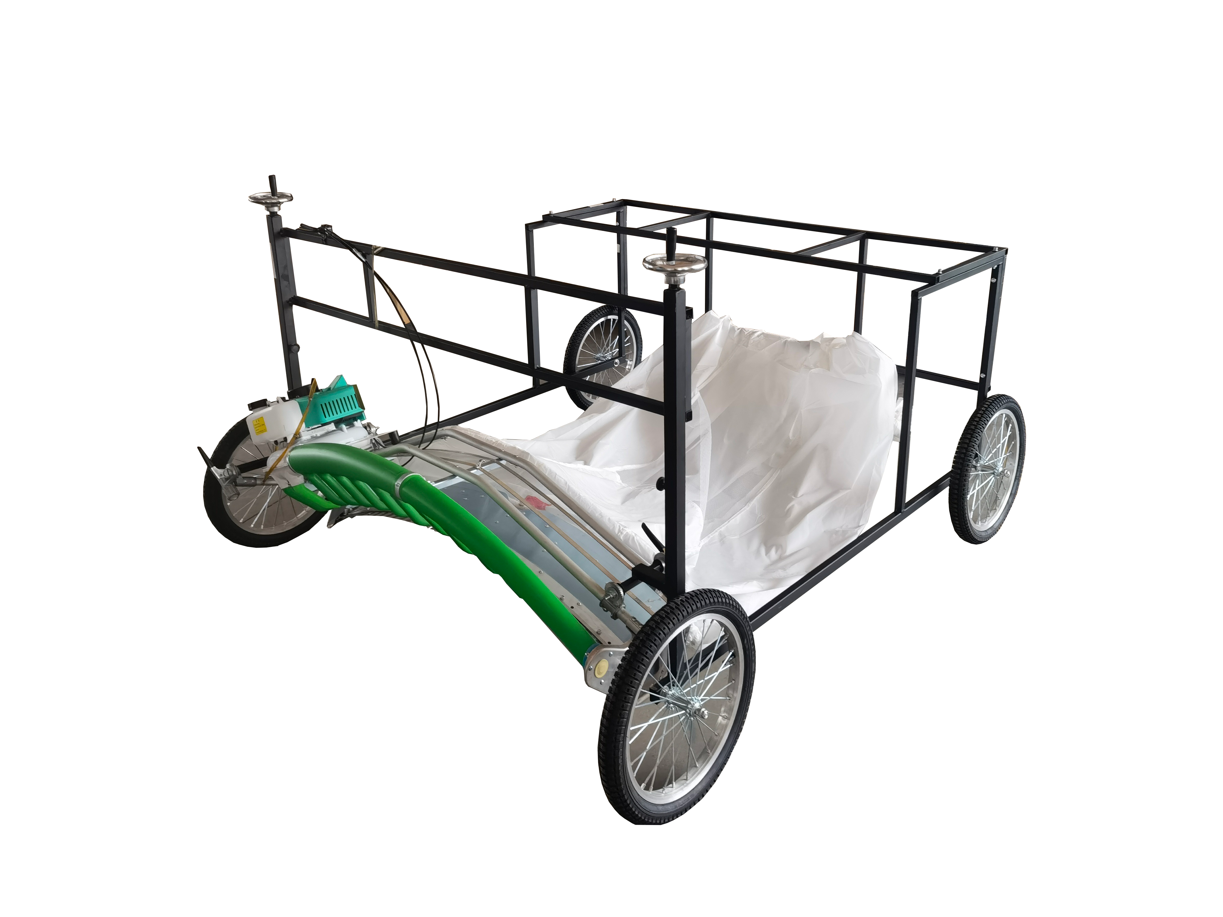 142*52*45cm DL-4CP-1210W Single Wheeled Harvester for Farming Vegetables and Shrubs