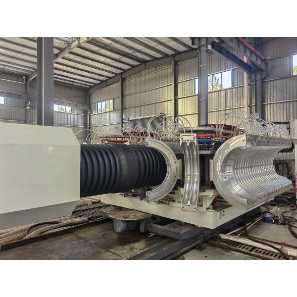 Diameter 16-1500mm Double Wall Corrugated Pipe Extrusion Line With Vacuum Forming And Aluminium Alloy Mould Material