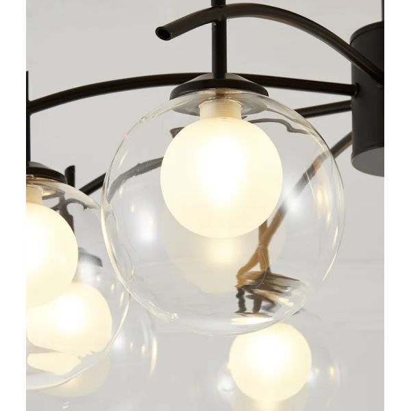 Простое Rustproof комнаты прожития люстры шарика стекла стиля G9 привесное современное
