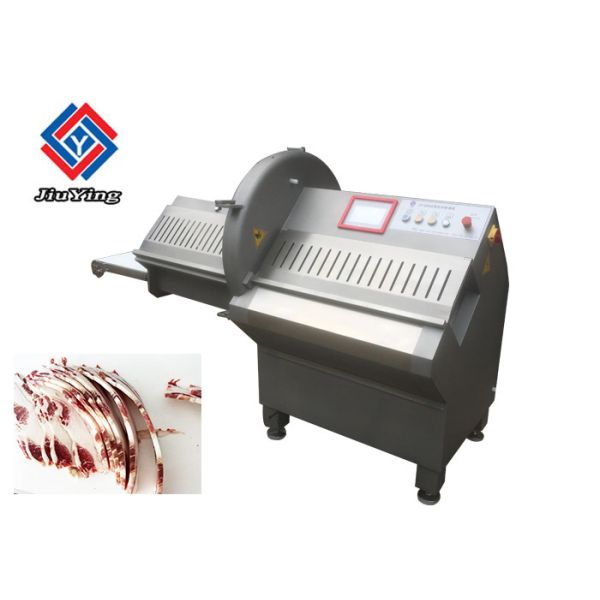 200pcs / Min Meat Processing Machine Automatic Frozen Meat Slicer With Gentle Circular Blade