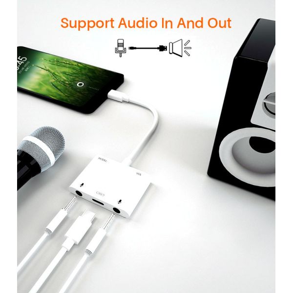 4 In 1 3A Type C To 3.5 Mm Adapter USB OTG Multi Adapter