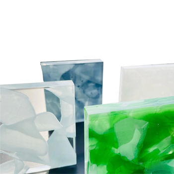 Solid Jade Glass Solid Structure with Various Patterns