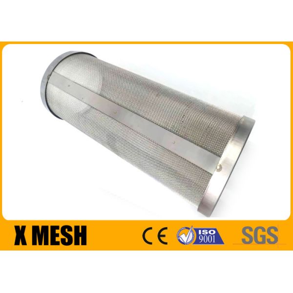 Stainless Steel 316L Perforated Metal Mesh Filter Tube For Impurity Filtration