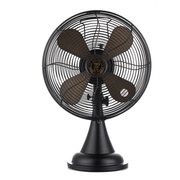 12 Oscillation Metal Tabletop Fan 4 Blades Powerful Oil Rubbed Bronze Color