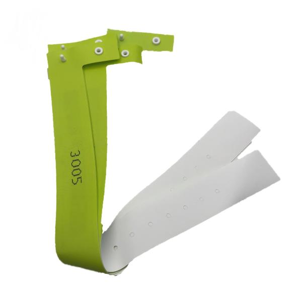 White Smart PVC RFID Wristband For Sports / Hospital , Silk Logo Printing