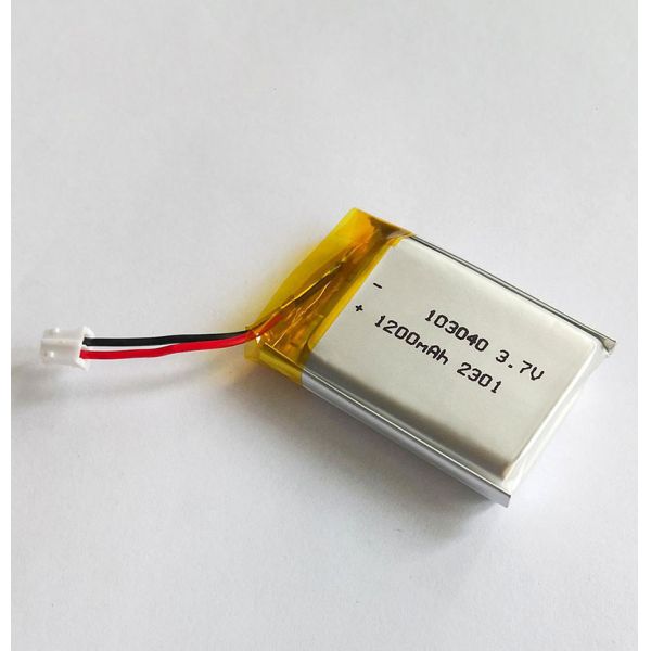 Dimension 10.1x30.5x41mm Soft Package Solid State Battery 3.7V 1200mAh LiCoO2 Pouch Cell CE Certified Charge Rate 1C