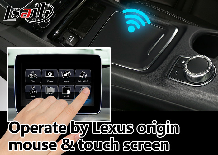 Интерфейс коробки навигации GPS андроида для CLA NTG5.0 benz Мерседес со связью зеркала WiFi вида сзади carplay