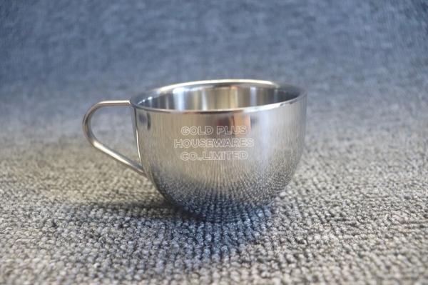 Manufacturers saucer plate sets reusable customised stainless steel coffee tea cups round plate cup bowl dish dinner set