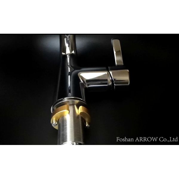 ARROW Modern Single Hole Deck Mounted Basin Mixer Faucet with 5 Year Warranty Ceramic Valve Core and Neopert Aerator