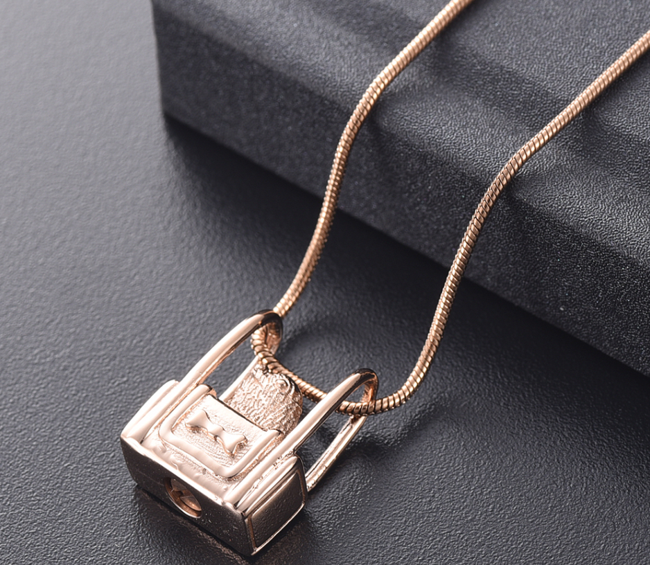 Beautiful Cute Parrot Cremation Pendant for Ashes in Silver Gold Rose Gold and Black