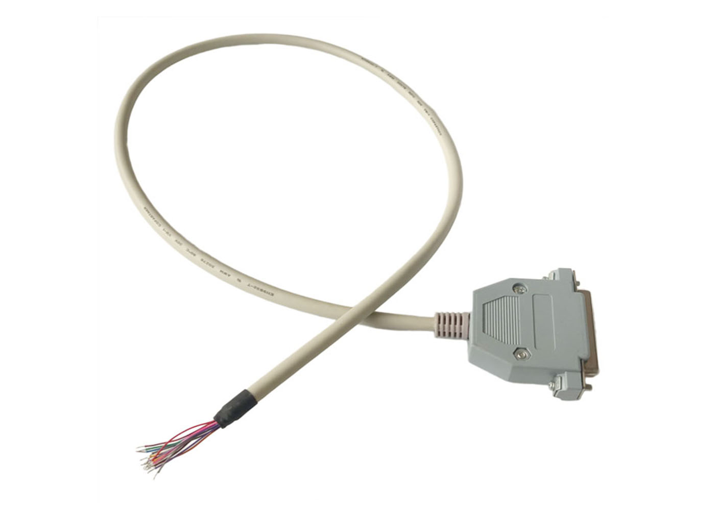 30АВГ 80мм собрание кабеля ДБ25 и проводки