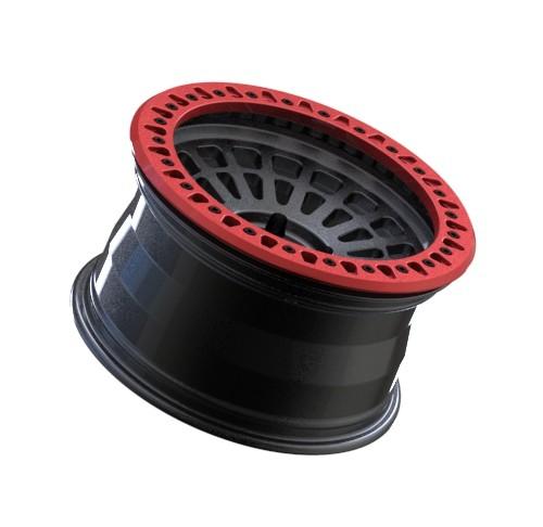 Ring Truck Forged Wheels vermelho 2500 libras de PCD 5X127 para 4x4 SUV Offroad