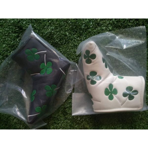 Four Leaf Clover headcover , Golf headcover , golf headcover , putter headcover ,  headcover