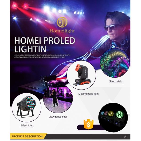 80lm/W 330W LED Stage Follow Spotlight Cool White RGBWY RoHS Approved