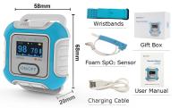 Monitoreo de la respiración del sueño con batería ECG, Spo2, OSA Ligero