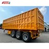 3 Axle Rear End Dump Trailer 60/80 Tons Rectangle Hydraulic Transport Coal Sand Heavy Duty Dump Trailer Support Customization for Sale