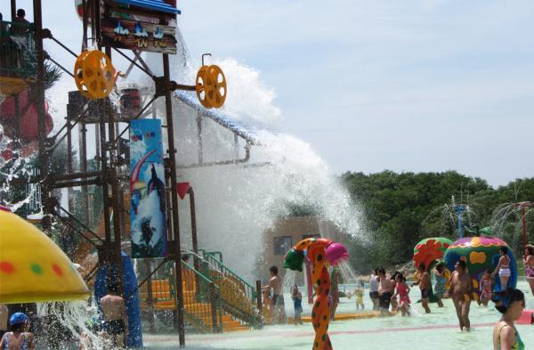 Casa grande da água do equipamento do campo de jogos do Aqua da fibra de vidro para o costume do divertimento da família