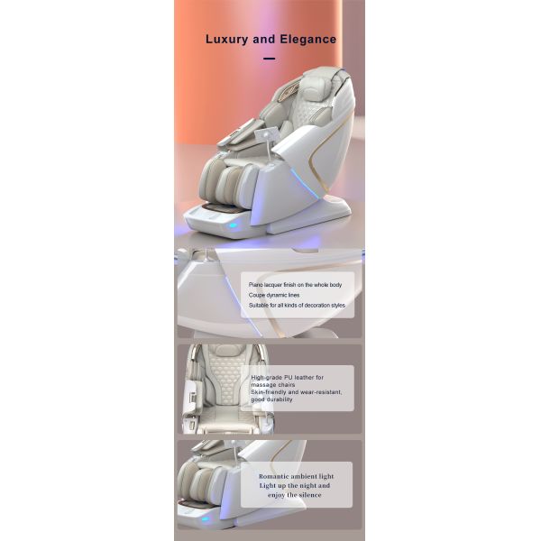 Smart Shiatsu Massage Chair Full Body Massager with Zero Gravity Air Pressure Heating
