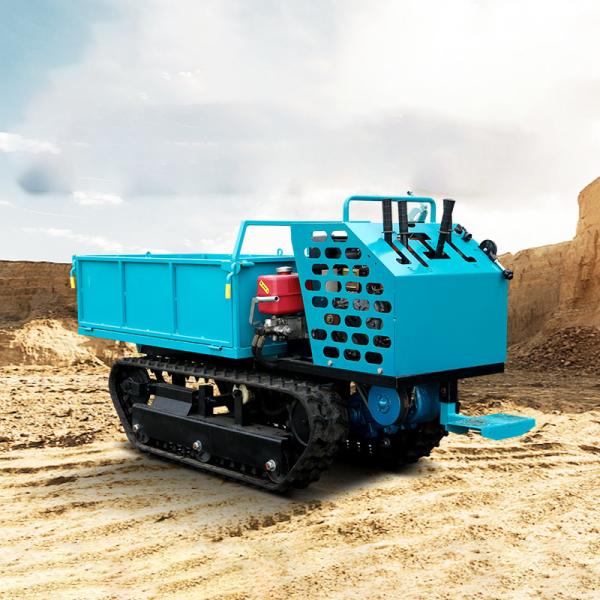 2 Ton Crawler Dumper Truck With Strong Traction For Deep Overturning And Load Bearing