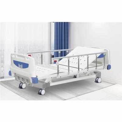 Três funções Manual manivela Médico Hospital Cama Altura ajustável