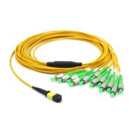 FC To MPO MTP G657A1 12 Fibers Mpo Breakout Cable 0.3dB low insertion loss